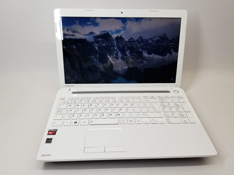 Toshiba Satellite C50D-A White Laptop, No Webcam, AMD-A6 4GB Ram 128GB SSD  - WHOLESALE.ERA